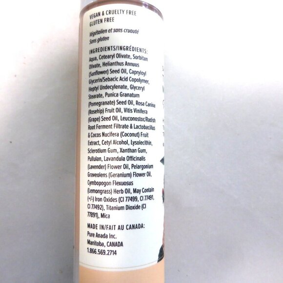 New! Pure Anada  Sheer Radiant Tinted Moisturizer, porcelain, Natural, Vegan - Picture 6 of 9